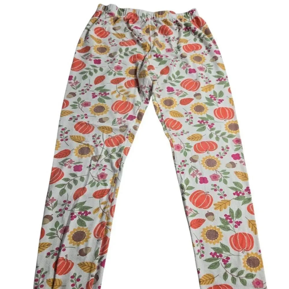 Children's Place Thanksgiving Fall Pumpkin leggings L10/12